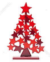 Christmas tree on white