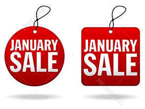 January Sale Tags