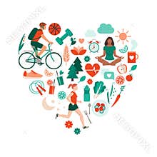 Healthy lifestyle and self-care concept