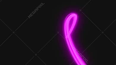 Beautiful abstract purple stream flowing seamless. Looped 3d animation of digital futuristic data stream flying. stroke