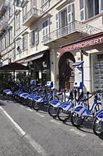 Nice, 4th September: Sharing Bicycles parking in Nice City from Provence