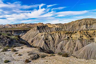 Tabernas desert, Desierto de Tabernas near Almeria, andalusia region, Spain