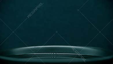 Abstraction. Blue, dark, background. Motion steam from the mug is close-up