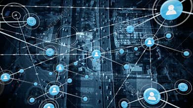 Connectors moving on the city