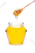 Pouring honey