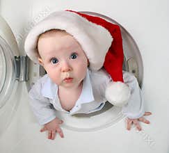 Christmas baby from washer