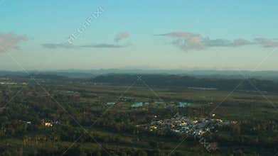 Aerial coastal view of coastal Puerto Rico.