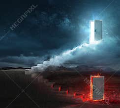 Stairs For Heaven And Hell