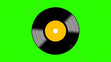 Cd disk play green screen Animation Video