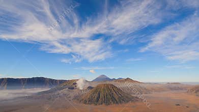 4K Zoom in timelapse Bromo volcano, East Java, Indonesia