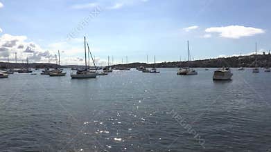 Rose Bay Sydney panning around bay.