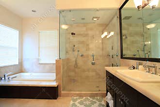 Large master bathroom