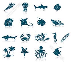 Marine Life Icons