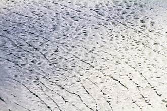 Lake Michigan Frozen Close Up
