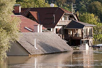 Flooding waters