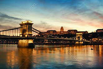 Budapest at sunset