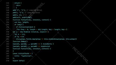 JavaScript Source Code Build Screen.