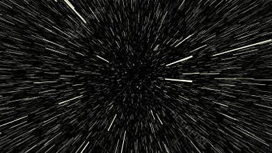 4K Abstract creative cosmic background. Hyper jump into another galaxy. fast lightspeed