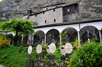 Historical cemetery in Salzburg, Austria