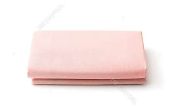 Front view of folded cotton bedding sheets