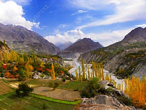 Autumn at hunza and gilgit baltistan, Pakistan
