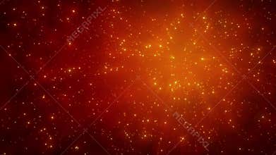Abstract shining effect with flying sparkles