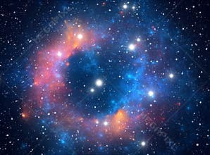 Colorful space star nebula