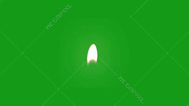 Candle flame green screen motion graphics