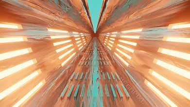 HD video animation of abstract energy tunnel with beautiful lighting in space.