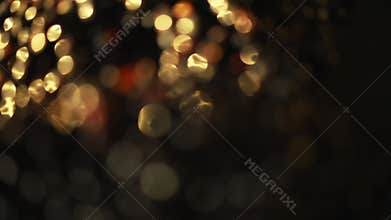 Christmas night lights bokeh background beautifully rotate.