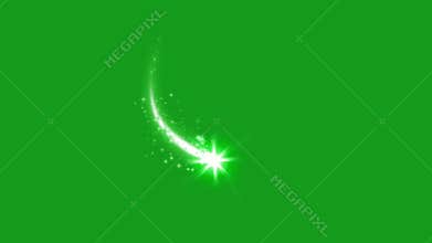 Shining light rays green screen motion graphics