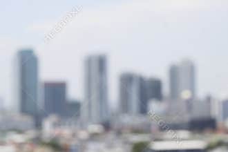 Blurred abstract with blurred view of city background.