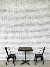 Black table and chairs