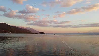 Sunset over Lake Ohrid