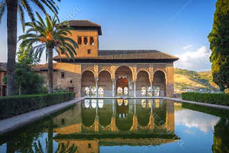 Alhambra patio with pool