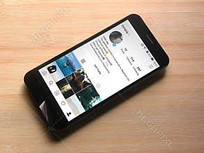 Instagram profile page