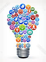 Lamp idea for social media and internet