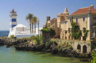 Saint Martha's Lighthouse in Cascais Portugal