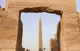 Obelisk in Karnak Temple, Luxor, Egypt