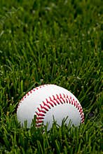 Baseball on field