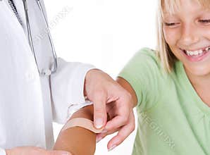 First Aid.Child and Doctor