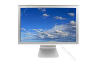 Flat panel lcd computer monitor