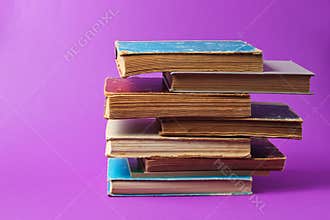 Stack f books