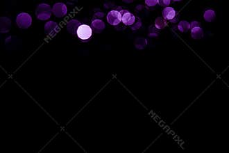 Abstract background purple bokeh with black background