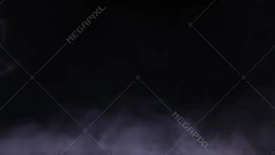 White smoke on black background with copy space