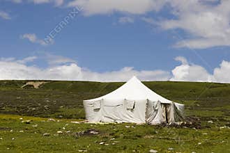 Tent in nature