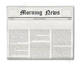 Newspaper headline template