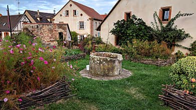 Medieval garden in France’s Alsace region