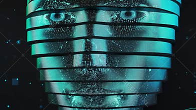 Talking virtual digital woman face