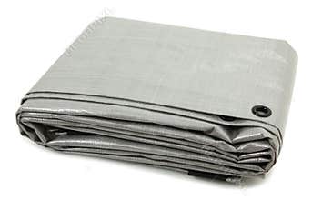 Folded Gray Tarp